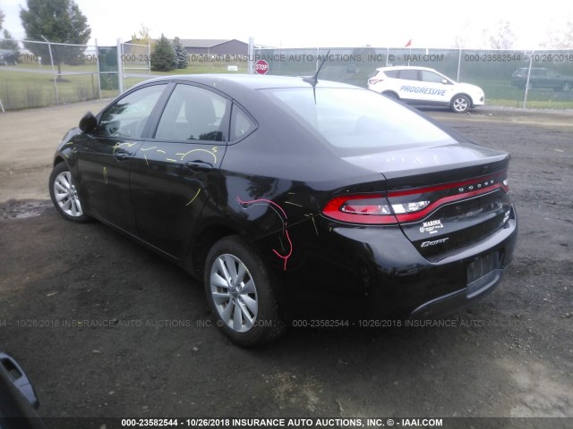 1C3CDFBBXED903019 - 2014 DODGE DART SXT BLACK photo 3