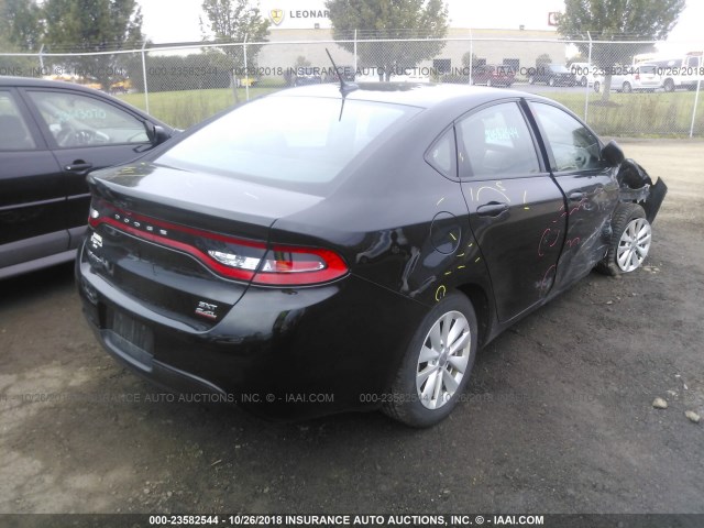 1C3CDFBBXED903019 - 2014 DODGE DART SXT BLACK photo 4