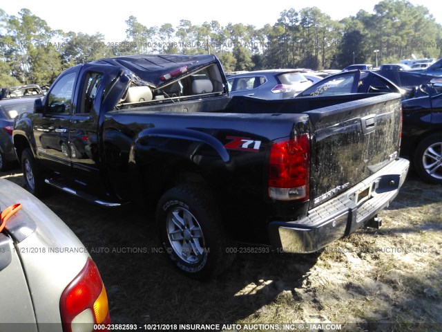 2GTEC19J581248727 - 2008 GMC SIERRA C1500 BLACK photo 3