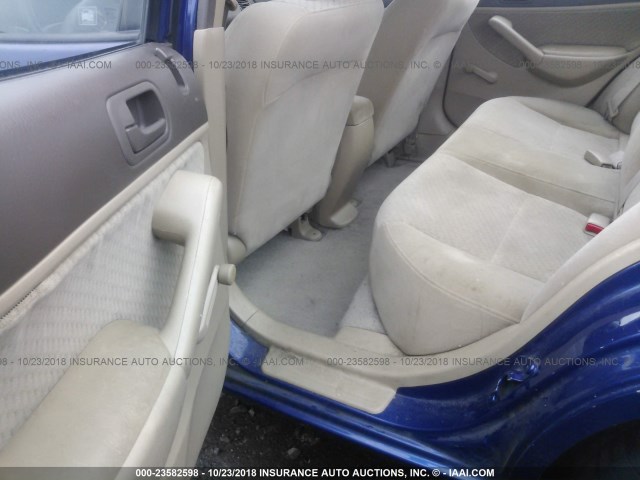 2HGES163X4H570243 - 2004 HONDA CIVIC DX VP BLUE photo 8