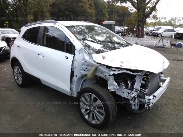 KL4CJESB2HB100858 - 2017 BUICK ENCORE PREFERRED WHITE photo 1