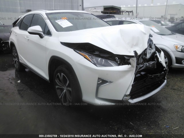 2T2BGMCA5HC013470 - 2017 LEXUS RX 450H/BASE/F SPORT WHITE photo 1