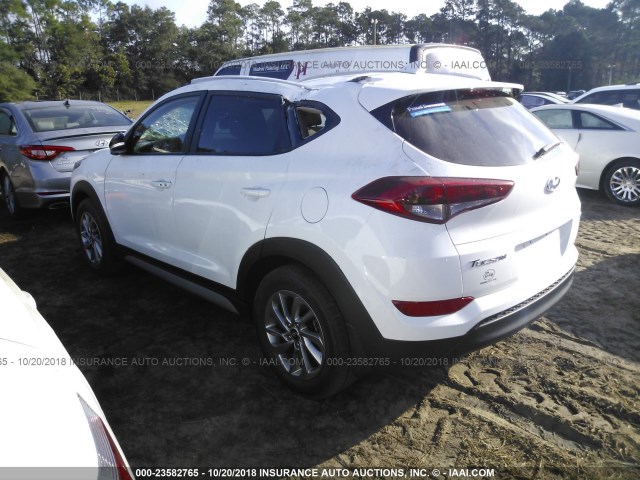 KM8J3CA42JU634043 - 2018 HYUNDAI TUCSON SEL/SEL PLUS WHITE photo 3