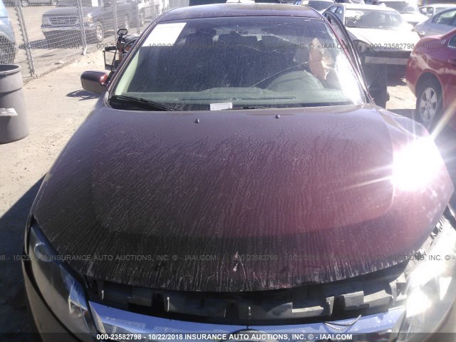 3FAHP0HA1CR194088 - 2012 FORD FUSION SE 勃艮第红 照片 10