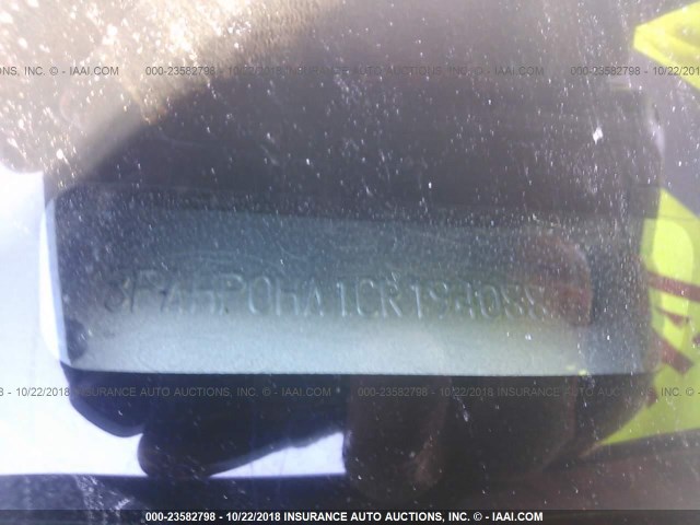 3FAHP0HA1CR194088 - 2012 FORD FUSION SE 勃艮第红 照片 9