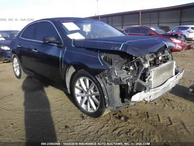 1G11H5SL8EF207279 - 2014 CHEVROLET MALIBU LTZ BLACK photo 1