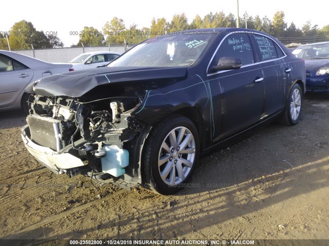 1G11H5SL8EF207279 - 2014 CHEVROLET MALIBU LTZ BLACK photo 2