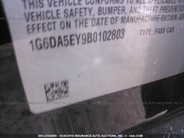 1G6DA5EY9B0102803 - 2011 CADILLAC CTS Qara foto 9