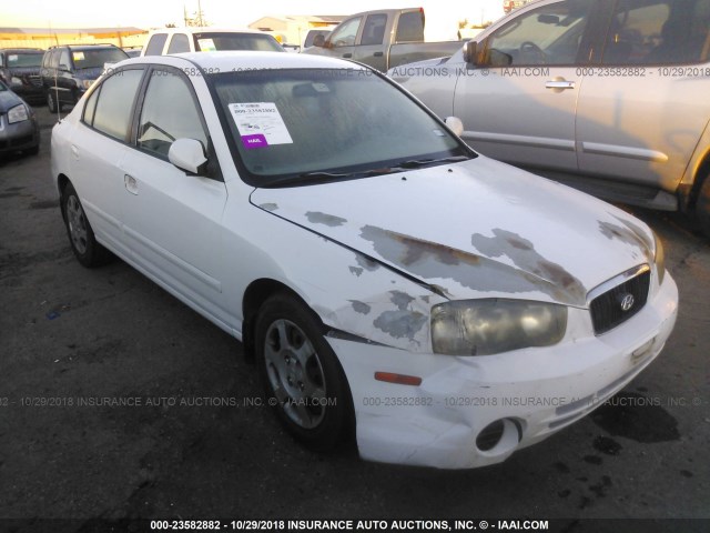 KMHDN45DX2U392417 - 2002 HYUNDAI ELANTRA GLS/GT WHITE photo 1