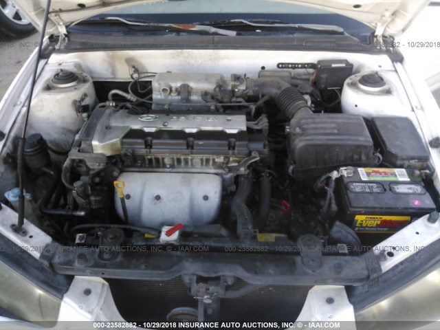 KMHDN45DX2U392417 - 2002 HYUNDAI ELANTRA GLS/GT WHITE photo 10