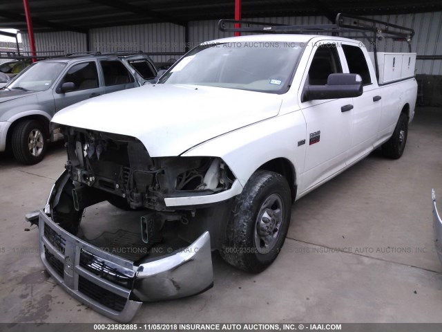 3C6TD4HT3CG289230 - 2012 DODGE RAM 2500 ST WHITE photo 2