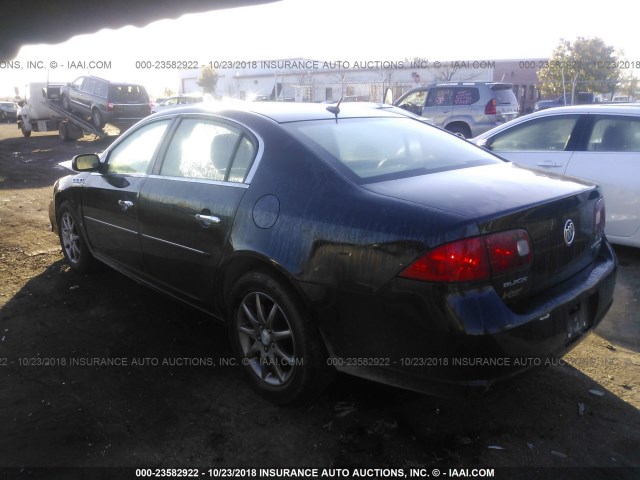 1G4HD57207U217171 - 2007 BUICK LUCERNE CXL BLACK photo 3