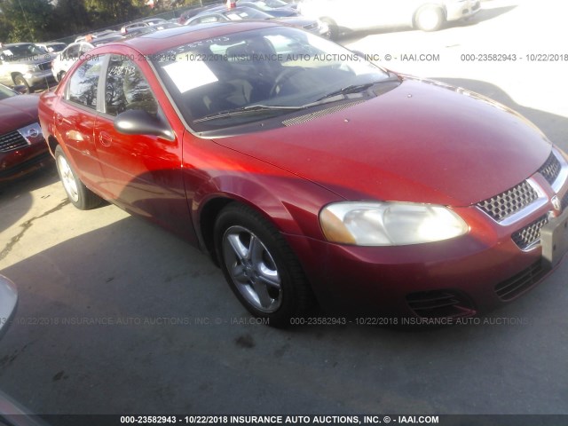 1B3AL46R94N403106 - 2004 DODGE STRATUS SXT RED photo 1