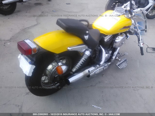 JH2RC44112M600487 - 2002 HONDA VT750 DC YELLOW photo 4