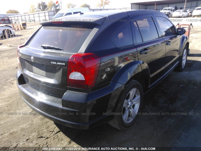 1C3CDWDAXCD532106 - 2012 DODGE CALIBER SXT BLACK photo 4