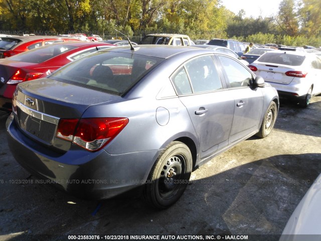 1G1PB5SH1D7213683 - 2013 CHEVROLET CRUZE LS BLUE photo 4