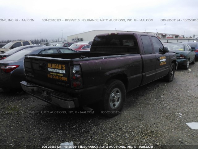 2GCEC19X231144970 - 2003 CHEVROLET SILVERADO C1500 MAROON photo 4