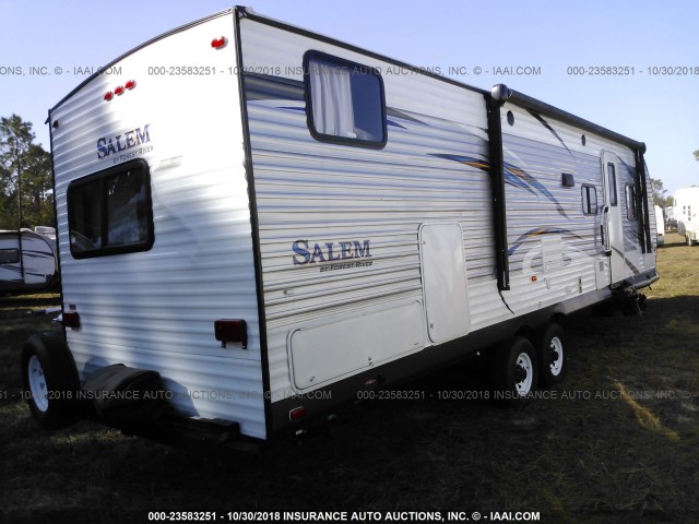 4X4TSMD27HA318563 - 2017 SALEM/FRST 28CKDS  WHITE photo 4