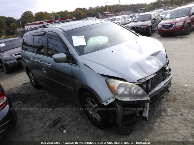 5FNRL38615B065571 - 2005 HONDA ODYSSEY EXL Light Blue photo 1