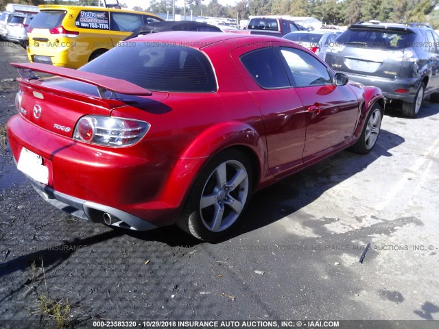 JM1FE173X70213193 - 2007 MAZDA RX8 RED photo 4