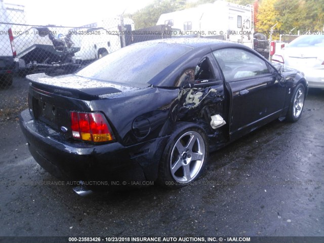 1FAFP47V91F211166 - 2001 FORD MUSTANG COBRA SVT BLACK photo 4