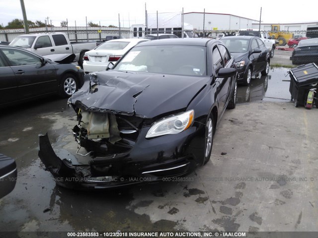 1C3CCBAG2DN727956 - 2013 CHRYSLER 200 LX BLACK photo 2