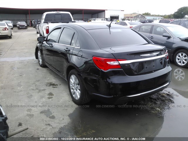 1C3CCBAG2DN727956 - 2013 CHRYSLER 200 LX BLACK photo 3