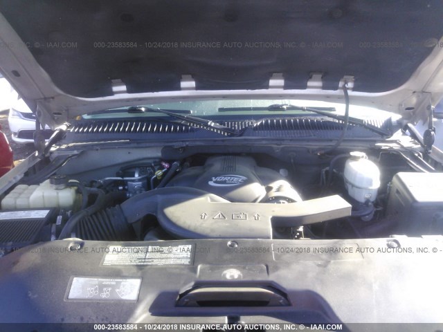 1GKEK63U06J115349 - 2006 GMC YUKON DENALI GRAY photo 10