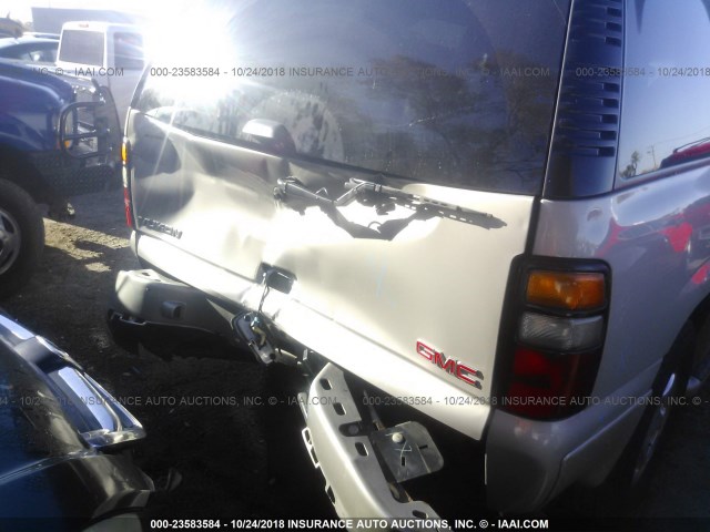 1GKEK63U06J115349 - 2006 GMC YUKON DENALI GRAY photo 6