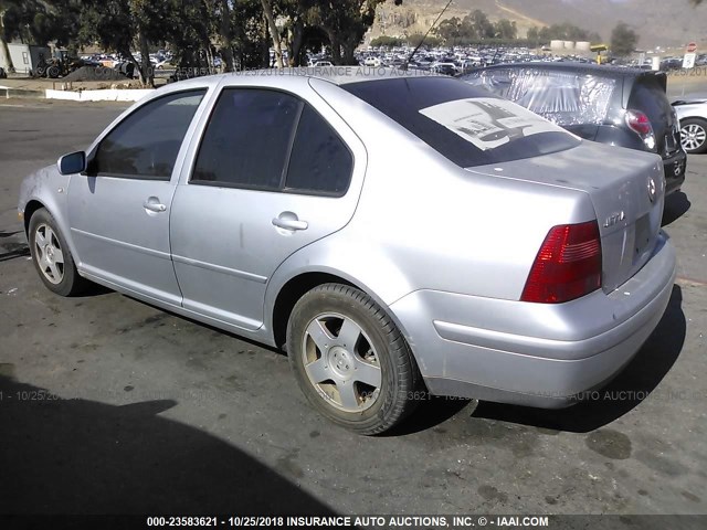 3VWSP69MX1M136628 - 2001 VOLKSWAGEN JETTA GLS TDI SILVER photo 3