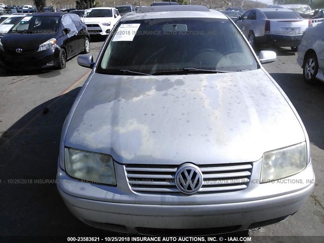 3VWSP69MX1M136628 - 2001 VOLKSWAGEN JETTA GLS TDI SILVER photo 6