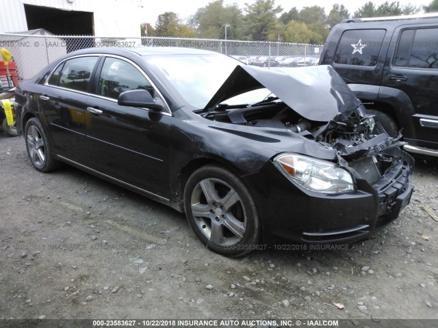 1G1ZC5E05CF267665 - 2012 CHEVROLET MALIBU 1LT BLACK photo 1
