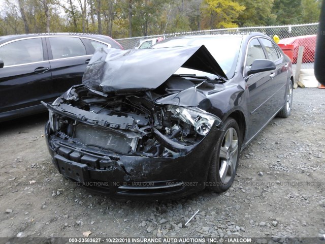 1G1ZC5E05CF267665 - 2012 CHEVROLET MALIBU 1LT BLACK photo 2