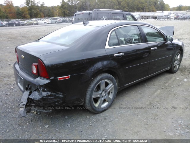 1G1ZC5E05CF267665 - 2012 CHEVROLET MALIBU 1LT BLACK photo 4