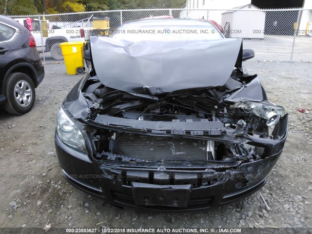 1G1ZC5E05CF267665 - 2012 CHEVROLET MALIBU 1LT BLACK photo 6