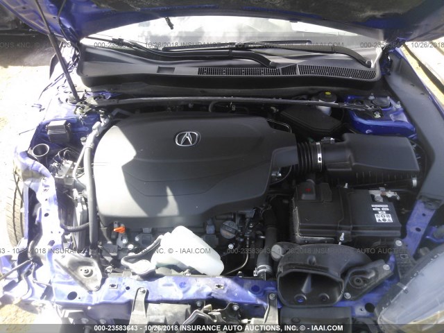 19UUB2F65JA001242 - 2018 ACURA TLX TECH+A/TCH+AR BLUE photo 10