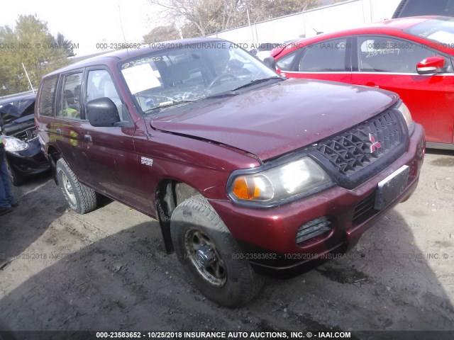 JA4LS21H4YP812468 - 2000 MITSUBISHI MONTERO SPORT ES MAROON photo 1