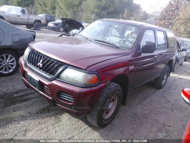 JA4LS21H4YP812468 - 2000 MITSUBISHI MONTERO SPORT ES MAROON photo 2