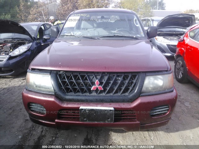 JA4LS21H4YP812468 - 2000 MITSUBISHI MONTERO SPORT ES MAROON photo 6