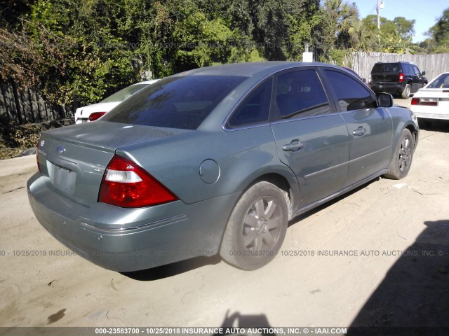 1FAFP24176G145191 - 2006 FORD FIVE HUNDRED SEL GREEN photo 4