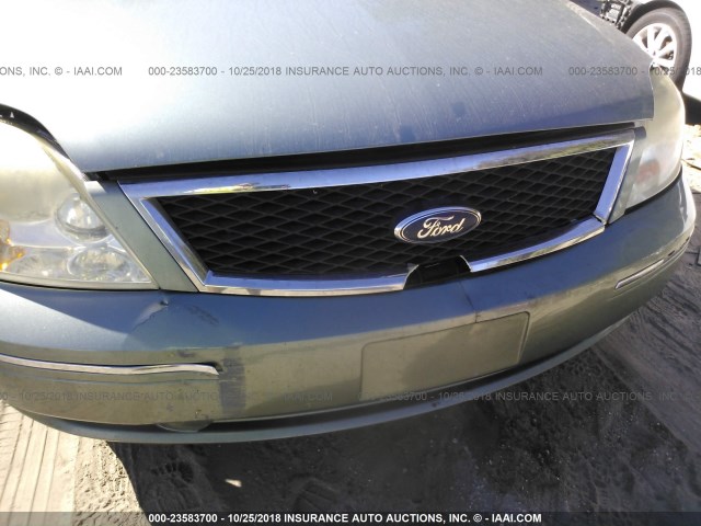 1FAFP24176G145191 - 2006 FORD FIVE HUNDRED SEL GREEN photo 6