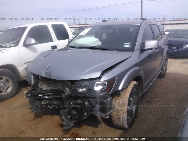 3C4PDCGGXGT112762 - 2016 DODGE JOURNEY CROSSROAD SILVER photo 2