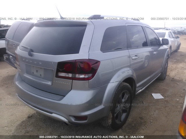 3C4PDCGGXGT112762 - 2016 DODGE JOURNEY CROSSROAD SILVER photo 4