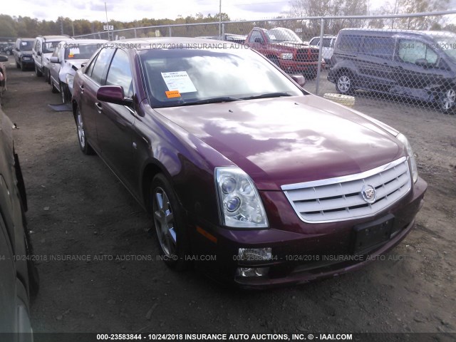 1G6DW677X50194911 - 2005 CADILLAC STS MAROON photo 1