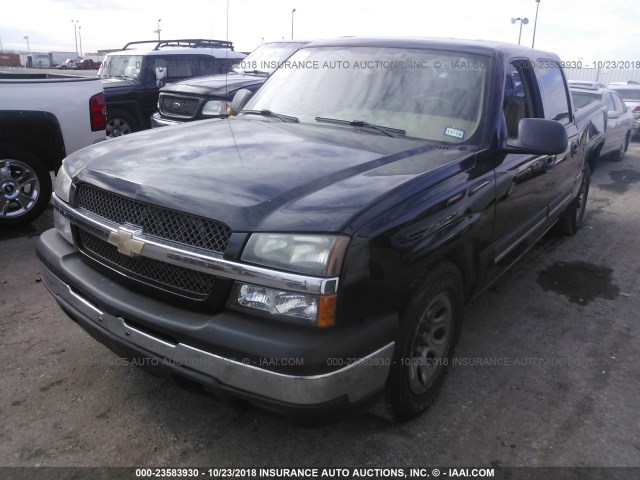 2GCEC13T651333114 - 2005 CHEVROLET SILVERADO C1500 BLACK photo 2