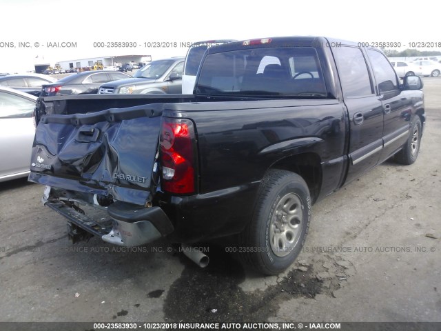 2GCEC13T651333114 - 2005 CHEVROLET SILVERADO C1500 BLACK photo 4