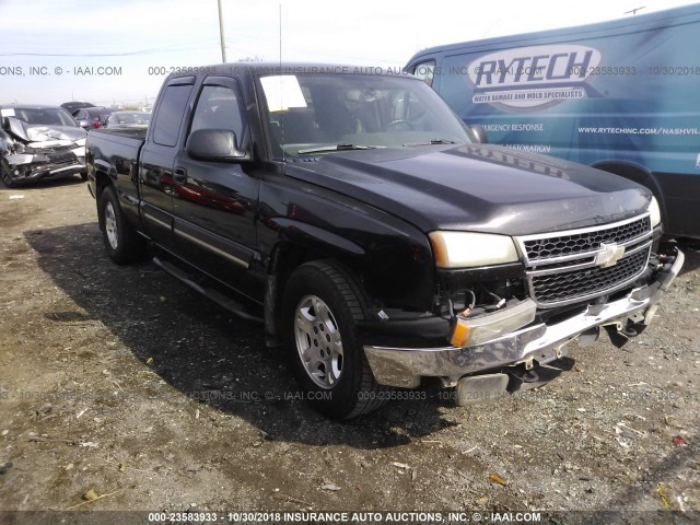 2GCEC19VX61267693 - 2006 CHEVROLET SILVERADO C1500 BLACK photo 1