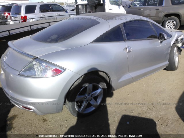 4A3AK24F49E025912 - 2009 MITSUBISHI ECLIPSE GS GRAY photo 4