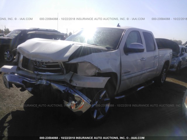 3GTP1VE07CG111758 - 2012 GMC SIERRA C1500 SLE WHITE photo 2