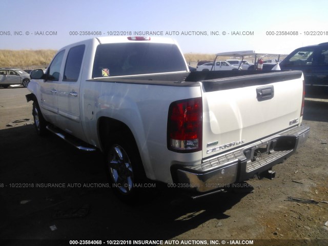 3GTP1VE07CG111758 - 2012 GMC SIERRA C1500 SLE WHITE photo 3